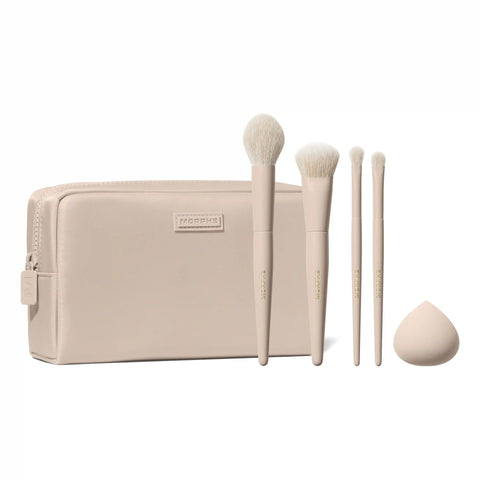 Oat Latte 5-Piece Face & Eye Brush Set