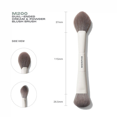 M200 Dual-Ended Cream & Powder Blush Brush