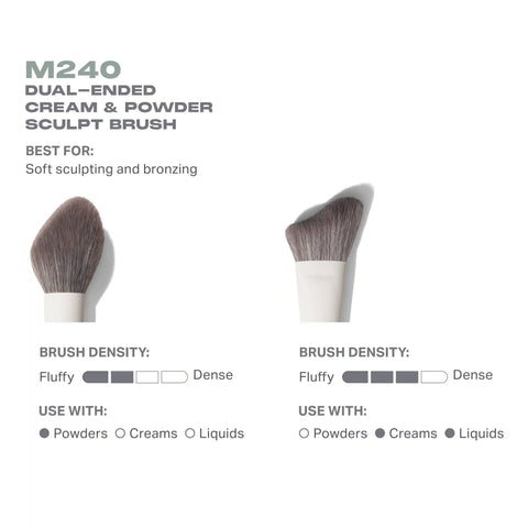 M240 Dual-Ended Cream & Powder Sculpt Brush