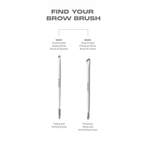 M402 Dual-Ended Precision Brow Brush & Comb